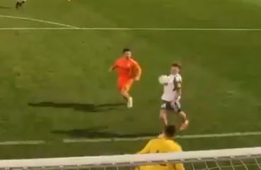 Gol ręką w sparingu Zagłębia. Sędzia nie zareagował [WIDEO]