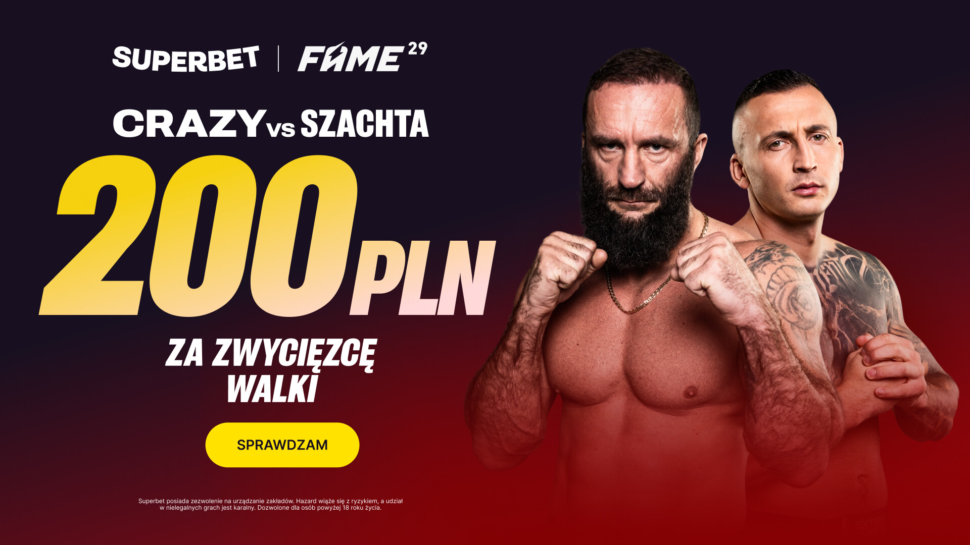 200 zł za zwycięstwo Dawida Załęckiego z Bartoszem Szachtą. Akcja na Fame MMA 29