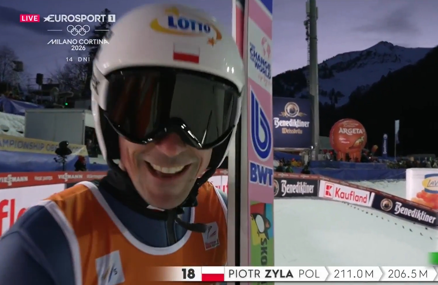 Żyła poprawił się w drugiej serii! Prevc o krok od tytułu mistrza świata