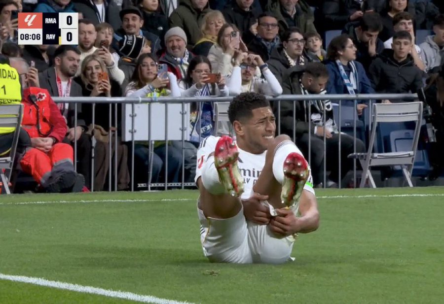 Rozpacz Bellinghama. Mecz skończył się dla niego w 9. minucie 