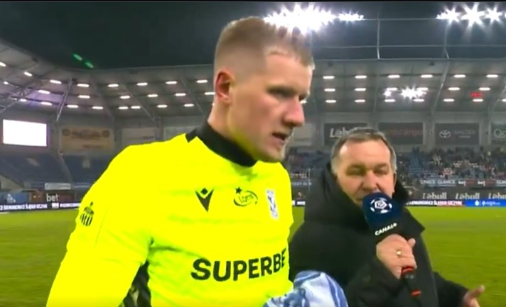 Auć! Co za słowa bramkarza Lecha. "Kamień do ogródka Frederiksena" [WIDEO]