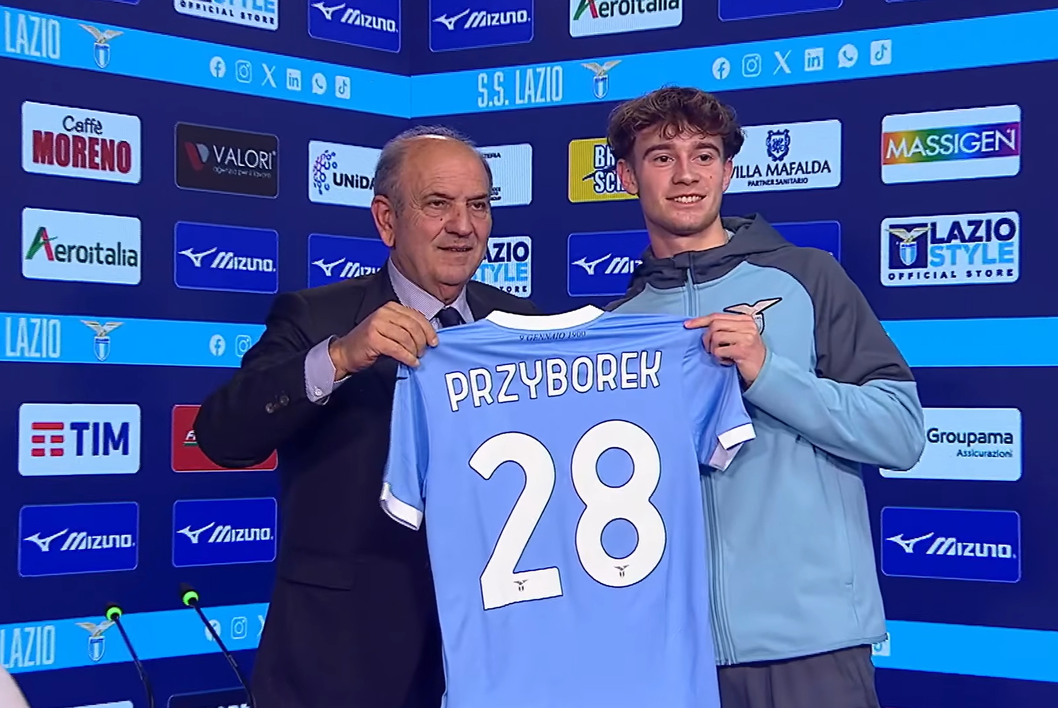 Przyborek przedstawił się kibicom Lazio. Zdradził swoje marzenie