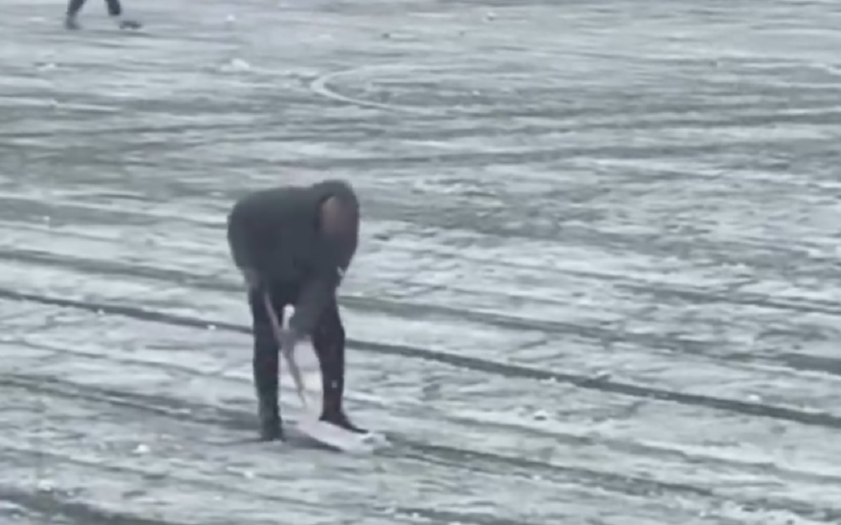 Trener uczestnika LM w "nowej roli". Tak zachował się przed meczem [WIDEO]