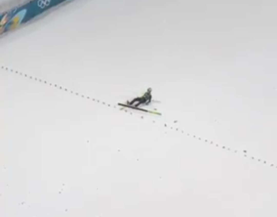 Upadek skoczka na igrzyskach. Wyglądało to niebezpiecznie