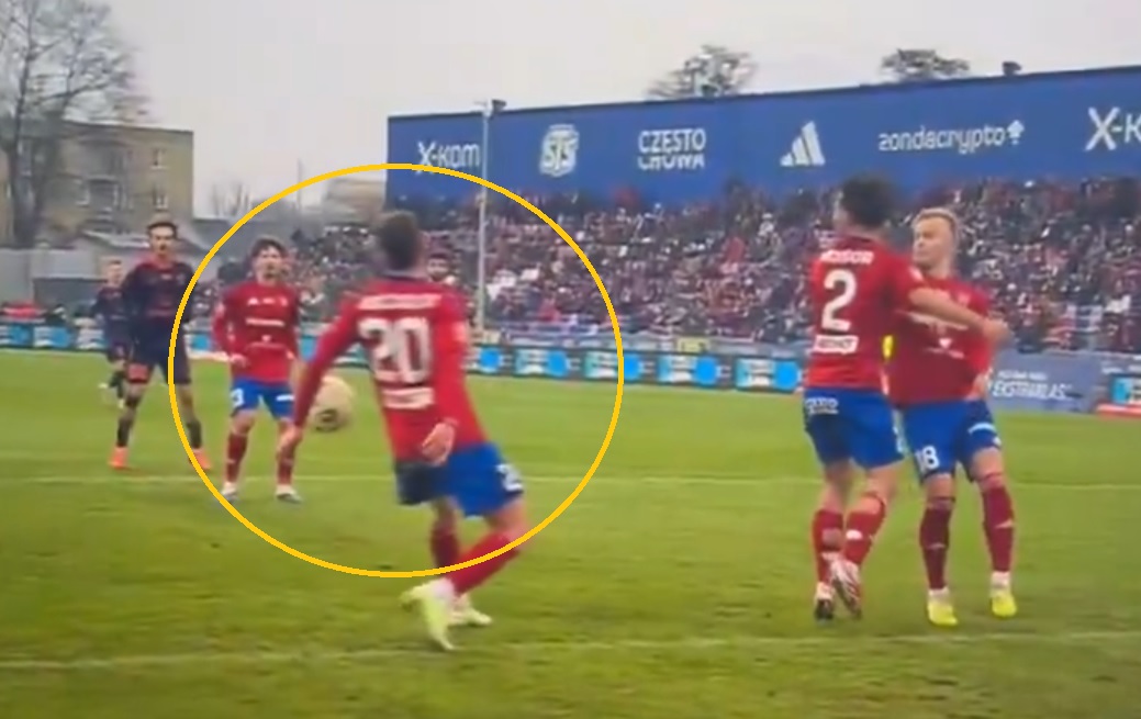 Wielka kontrowersja w meczu Ekstraklasy. Zobaczcie, co zrobił zawodnik Rakowa [WIDEO]