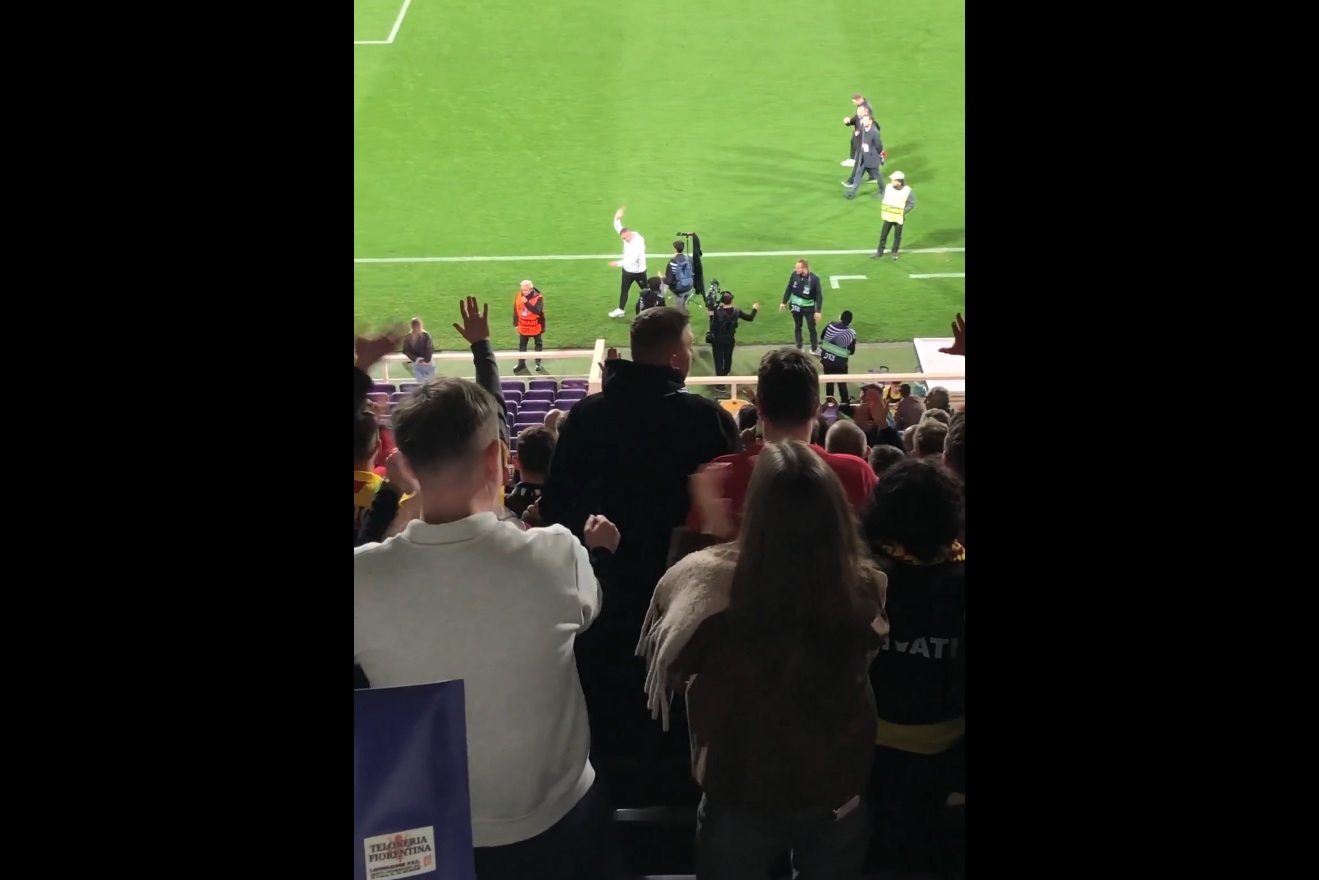 Co za obrazki we Florencji. Tak zachowali się kibice Jagiellonii [WIDEO]