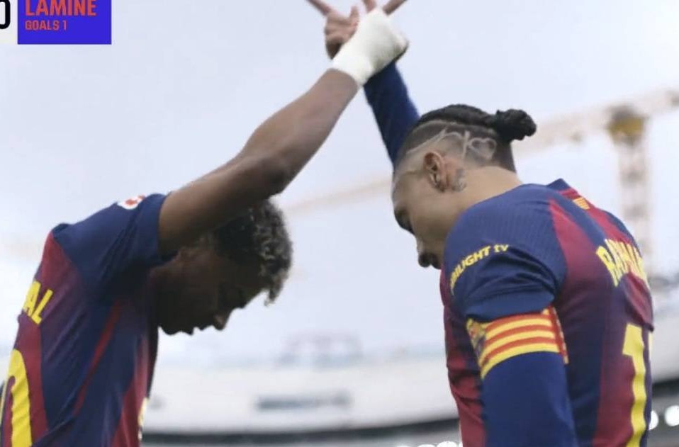 Hat-trick Yamala, gol Lewandowskiego! Barca pozamiatała i ucieka Realowi