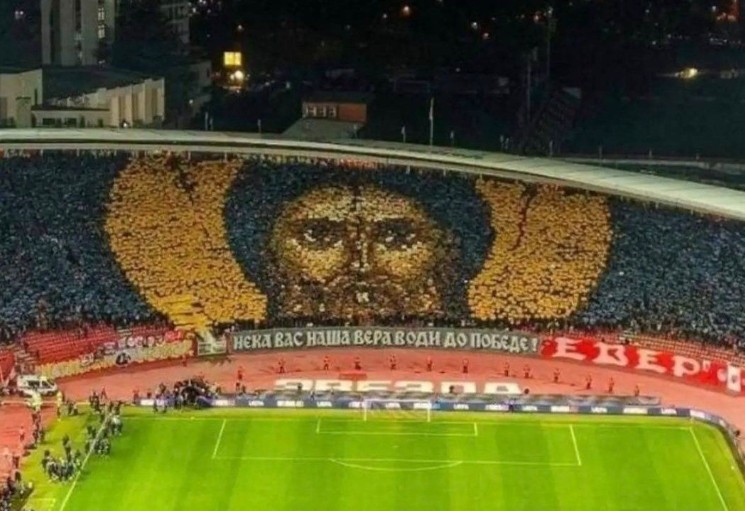 Kontrowersyjna kara od UEFA. Poszło o oprawę z Jezusem