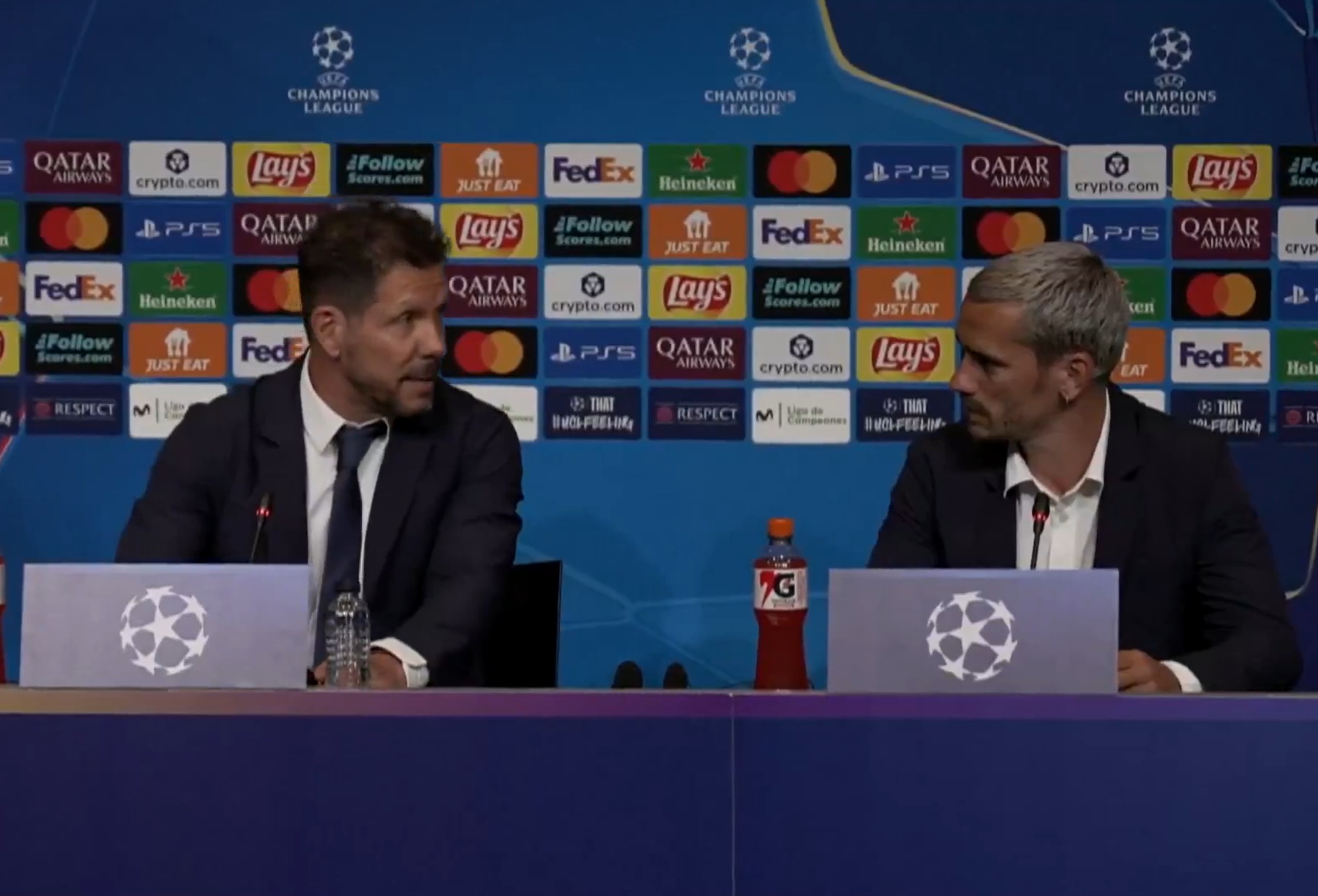 Wzruszająca mowa Simeone. Oddał hołd Griezmannowi. "Bardzo cię kocham" [WIDEO]