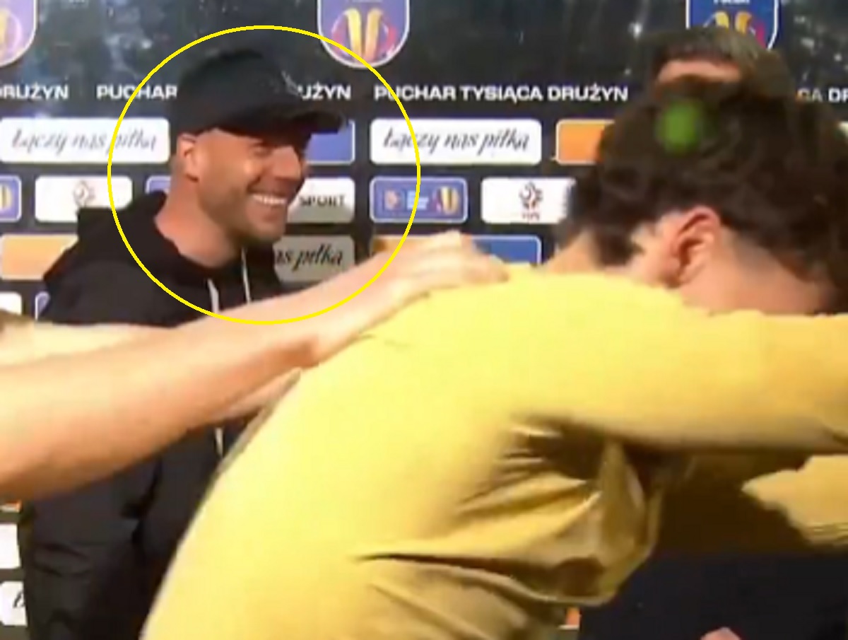 Tak Górnik świętował awans. Podolski wybuchł śmiechem [WIDEO]