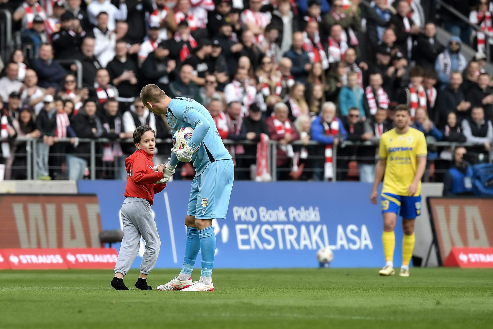 Tego nikt się nie spodziewał na meczu Cracovii. Zaskakujący gość na murawie 