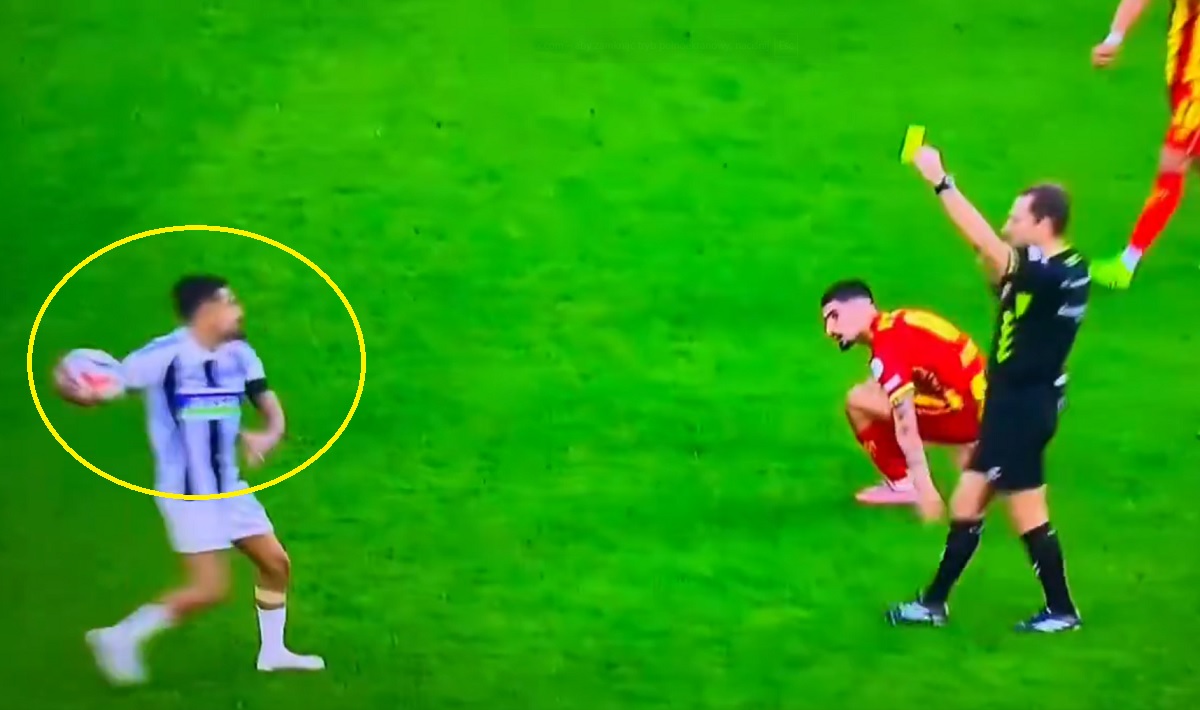 Nastraszył arbitra i wyleciał. Absurd w "polskim" meczu [WIDEO]
