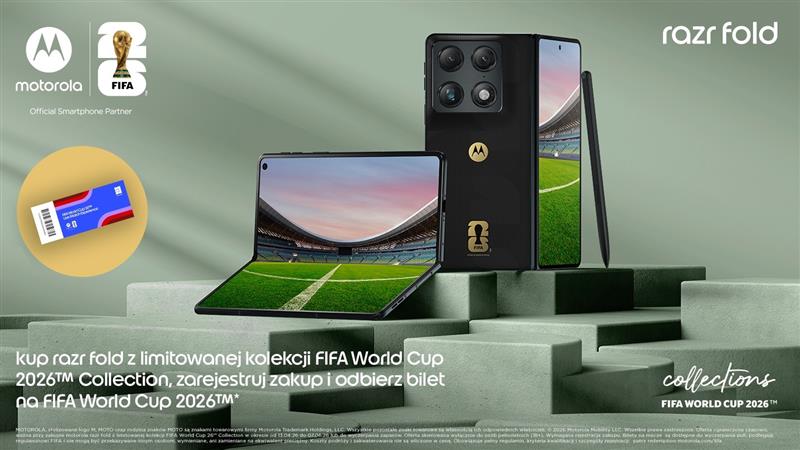 Motorola razr fold już dostępna w przedsprzedaży. Dwie promocje na start – cashback lub bilet na mundial