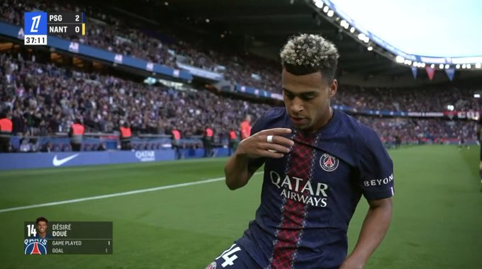 Kapitalny gol Doue. PSG bliżej mistrzostwa