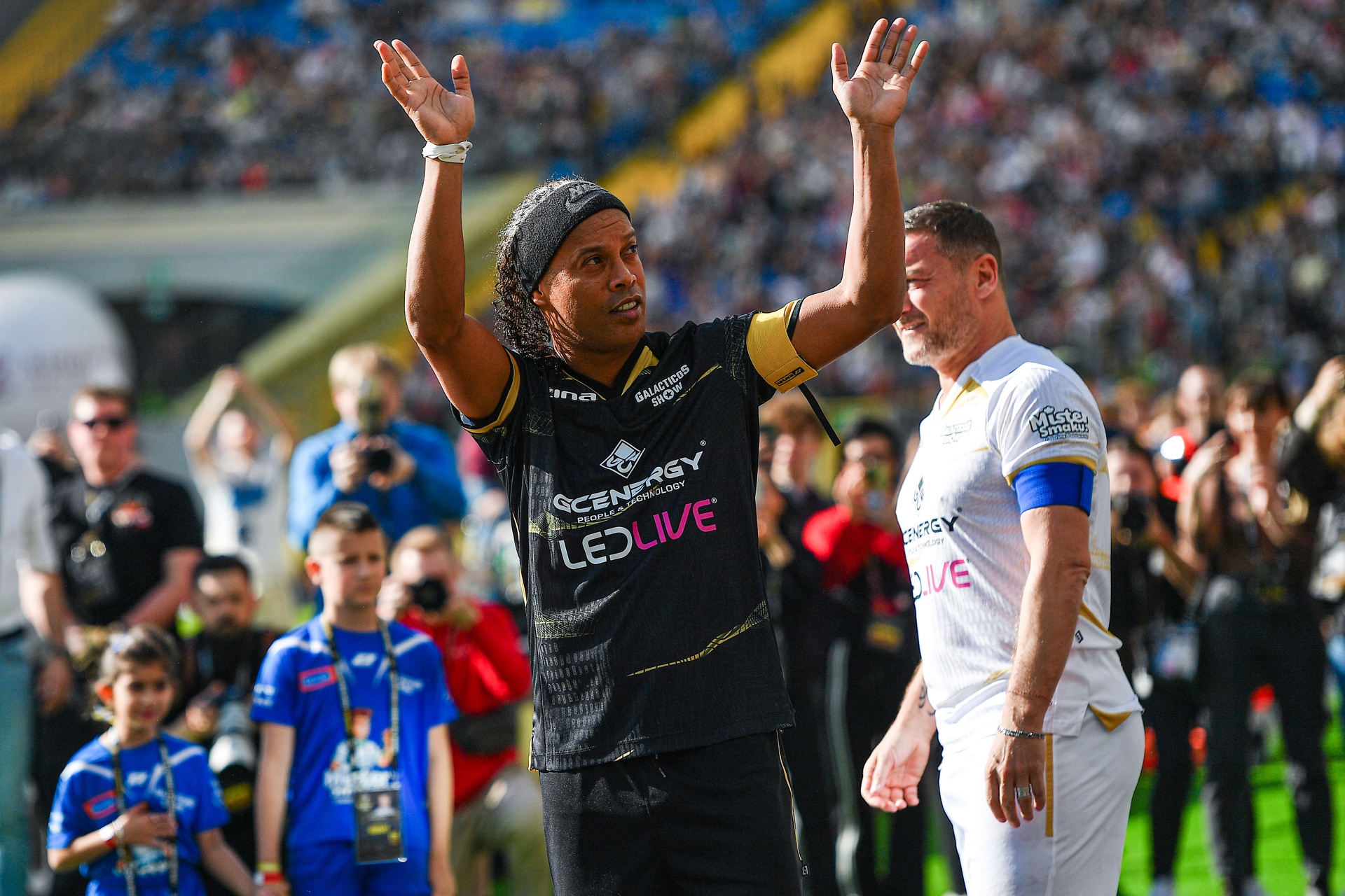 Citko zmienił Ronaldinho w meczu legend. Wyjątkowe obrazki w Chorzowie