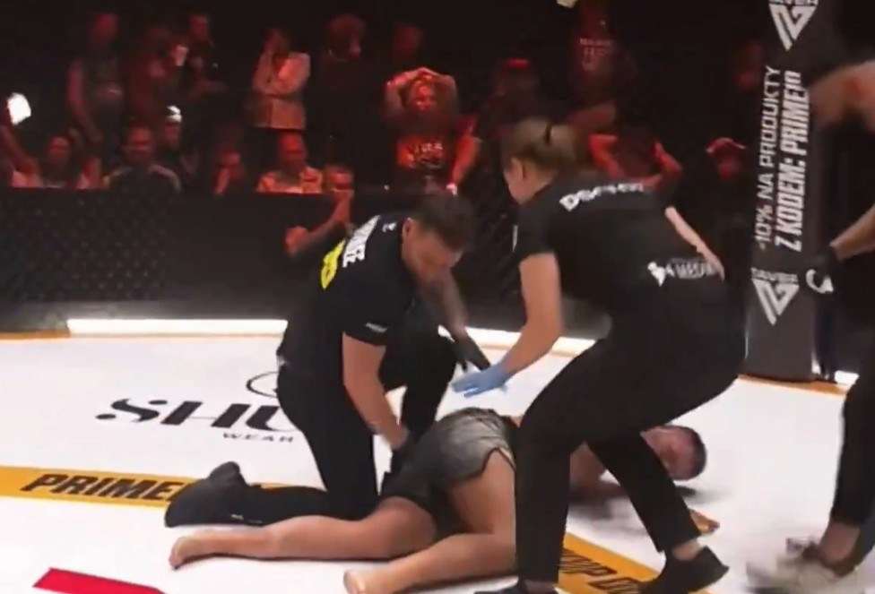 Sceny w Prime MMA 16. Zawodnik złamał nogę w pierwszej rundzie [WIDEO]