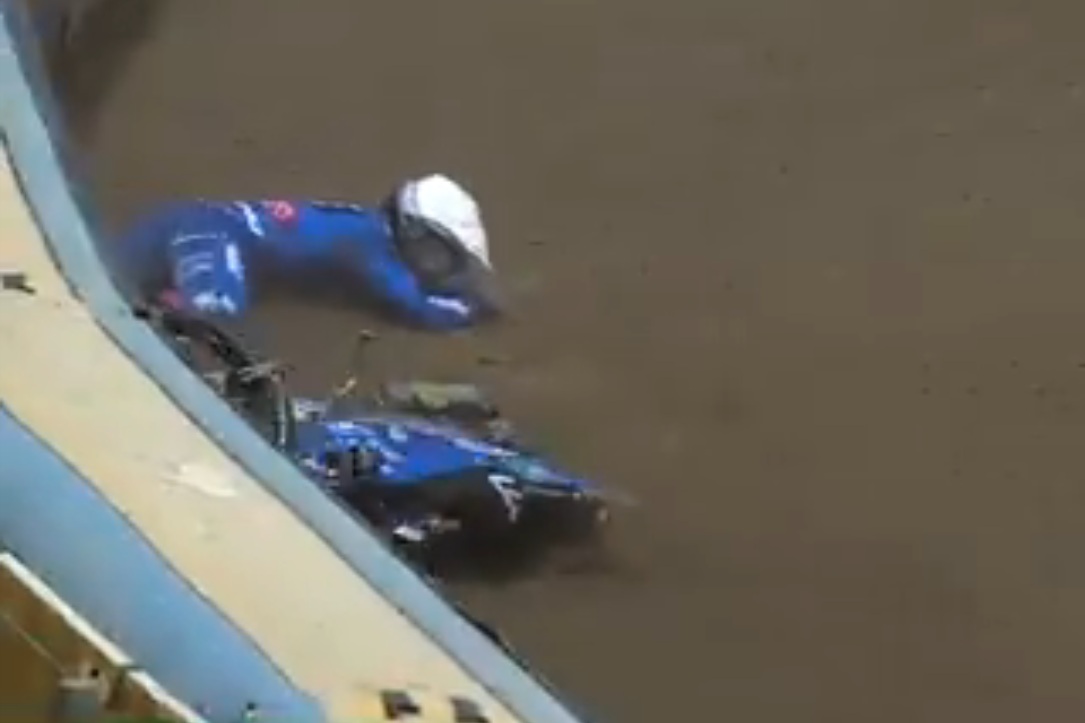 Fatalny upadek w polskiej lidze. Mogło dojść do tragedii [WIDEO]