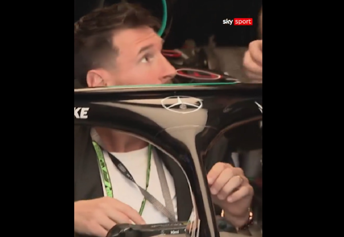Messi namaścił bolid F1? Sceny przed Grand Prix w Miami [WIDEO]