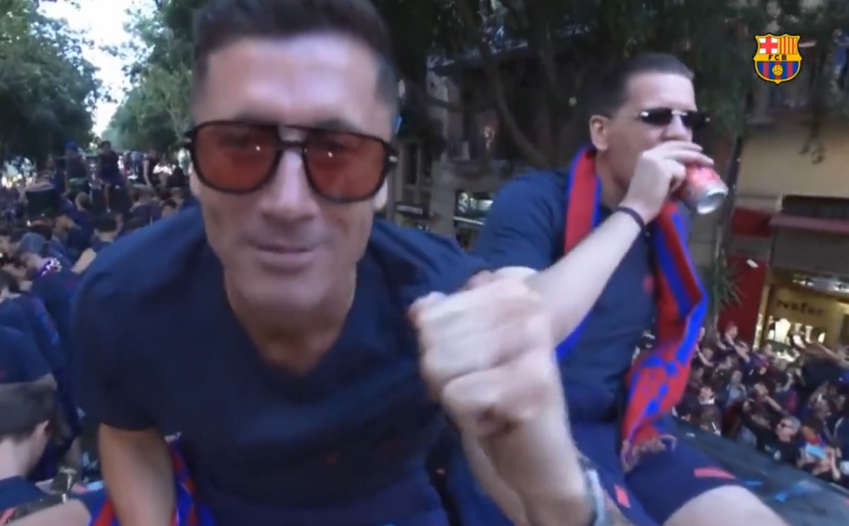 Lewandowski szaleje na fecie. Nagle zaczął parodiować Jana Tomaszewskiego [WIDEO]
