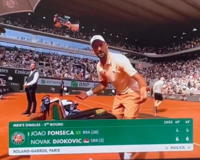 Djoković wygrał seta i wybuchł ze złości. "Na Boga" [WIDEO]