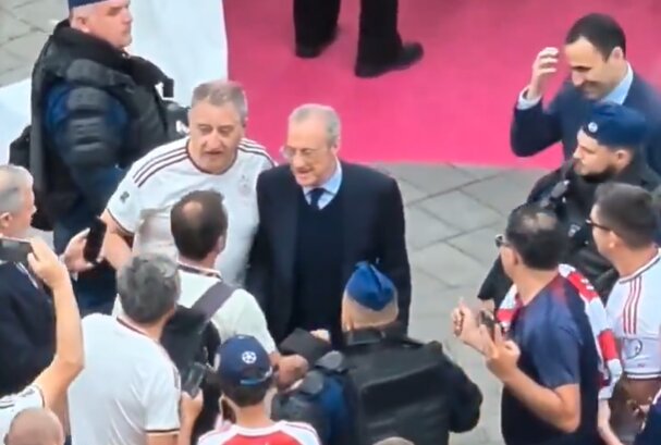 Pokazali, kto przyjechał na finał Ligi Mistrzów. Gość specjalny [WIDEO]