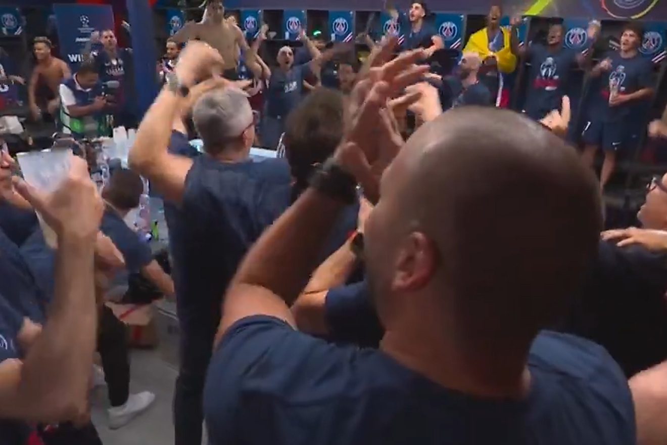 Oto, co działo się w szatni PSG po finale Ligi Mistrzów. Co za obrazki [WIDEO]