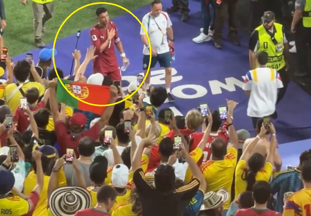 Kolumbijczycy pokazali, co myślą o Ronaldo. Jednoznaczna reakcja [WIDEO]