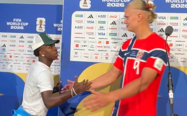 Vinicius przerwał wywiad Haalanda. Tak zachował się wobec rywala [WIDEO]