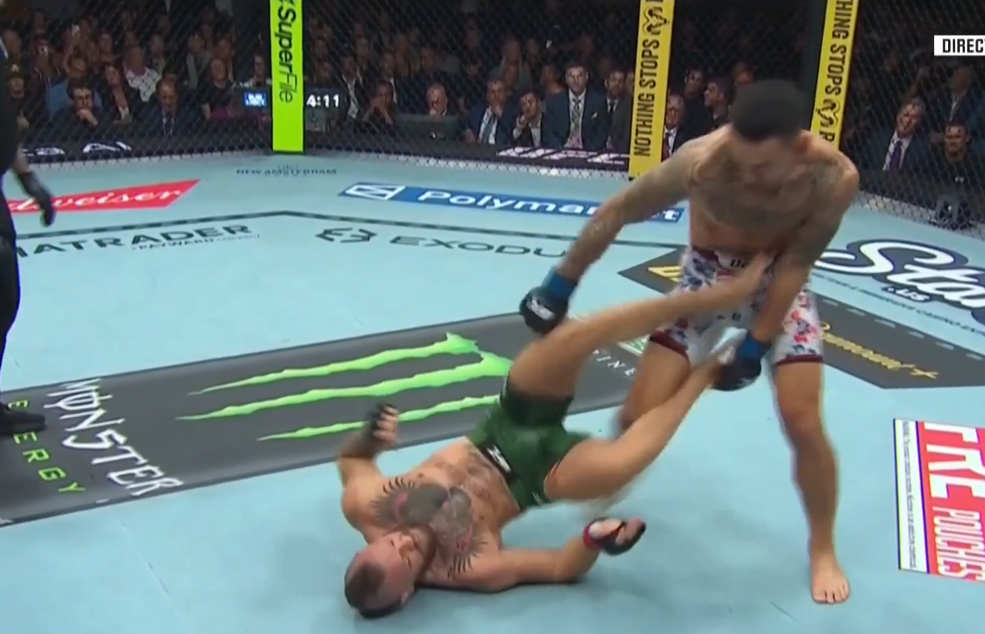 McGregor wrócił do UFC! Co to było? Wystarczyło 65 sekund [WIDEO]