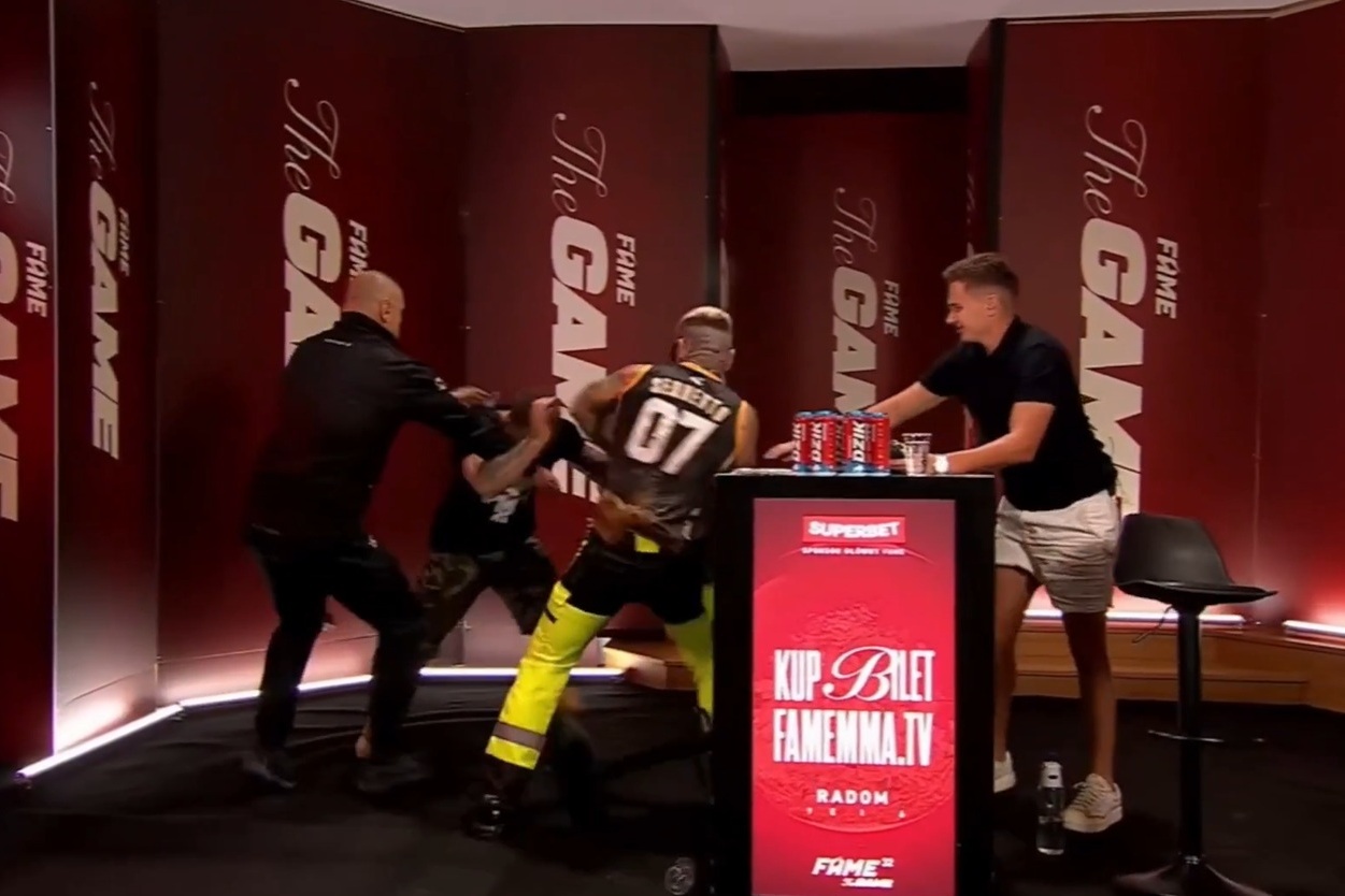 Zawrzało przed Fame MMA 32. Bójka freak-fighterów w studiu [WIDEO]