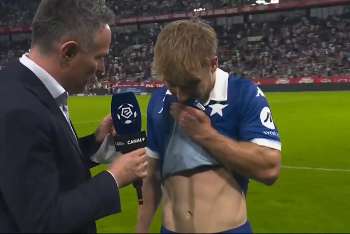 Gracz Wisły odmówił wywiadu. "Nie chcę o tym gadać" [WIDEO]