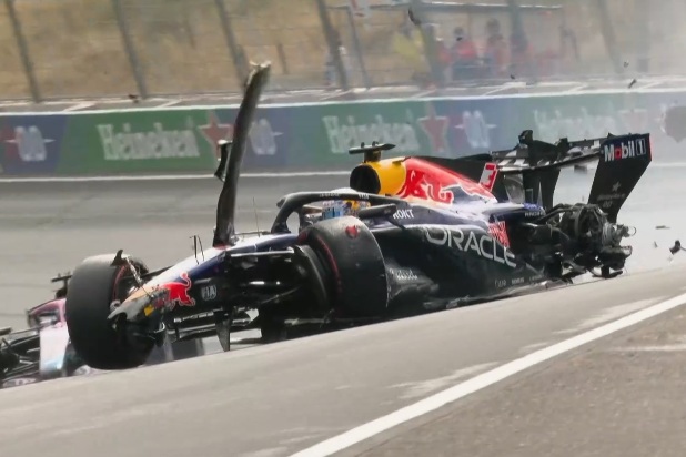 Verstappen skasował bolid! Co za walka w Grand Prix Holandii