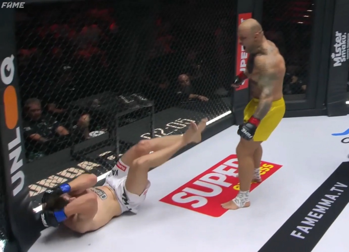 Nokaut po pięciu latach! Zdemolował debiutanta na Fame MMA 32