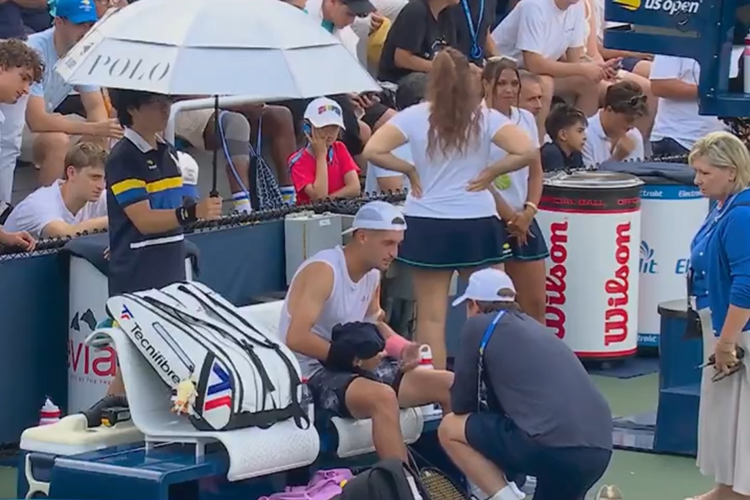 Pokłócił się z fizjoterapeutą. Kuriozum na US Open [WIDEO]