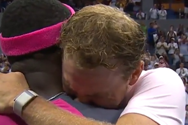 Co za obrazki na US Open. Trudno się nie wzruszyć [WIDEO]