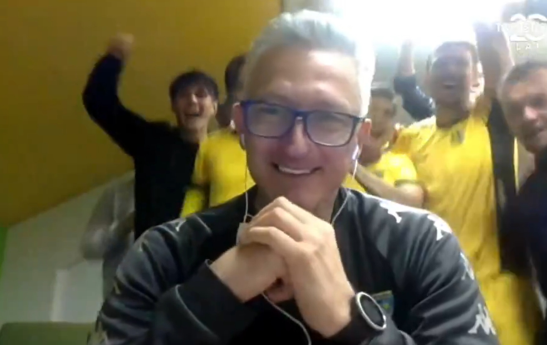 Szał radości po losowaniu PP. Trener nie mógł dojść do głosu [WIDEO]