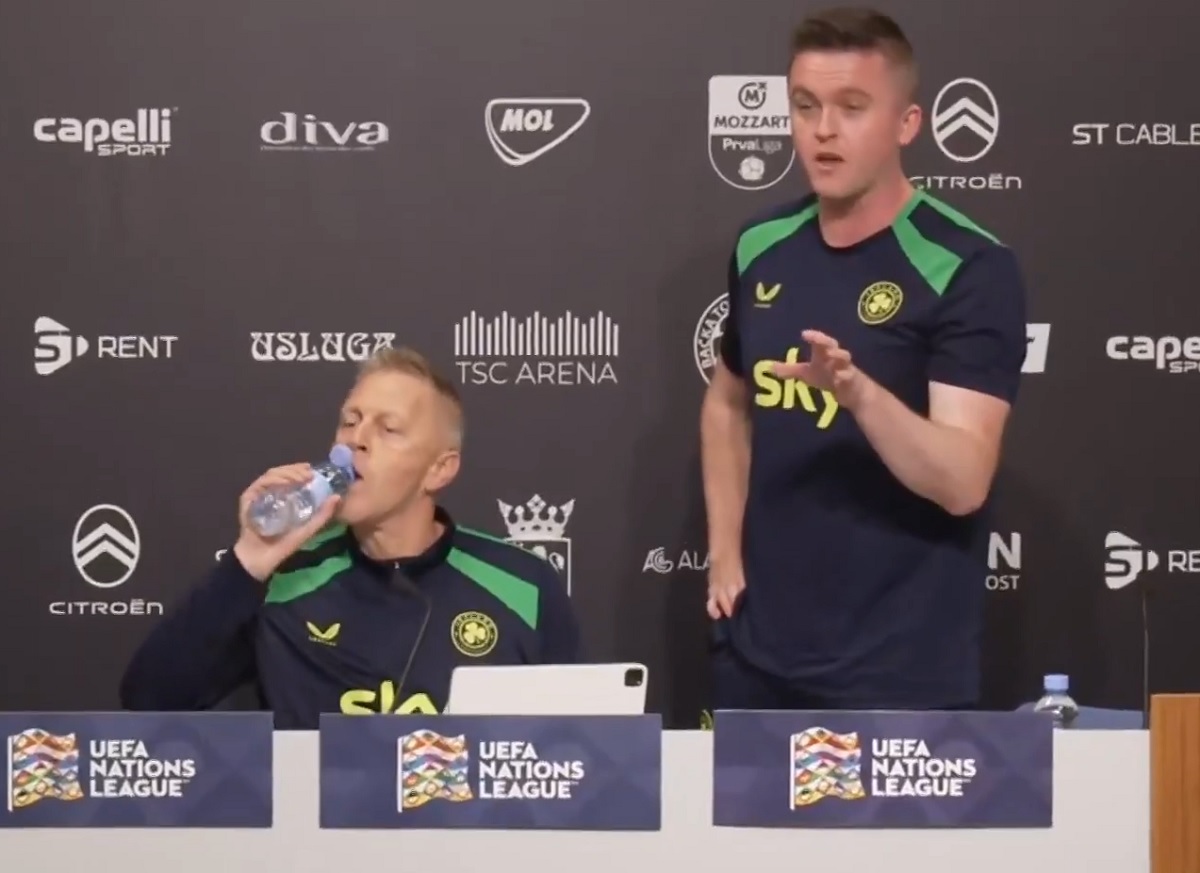 Znów wrze przed meczem Izraela. Irlandczycy przerwali konferencję [WIDEO]
