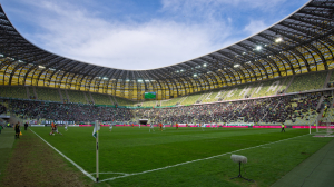 Część trybun na stadionie Lechii zamknięta