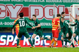 Jagiellonia przegrała we Wrocławiu ze Śląskiem