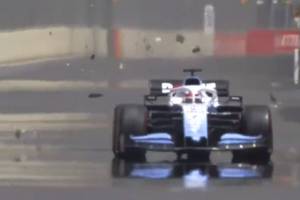 Pech Williamsa! George Russell poważnie uszkodził bolid podczas treningu w Baku [AKTUALIZACJA]