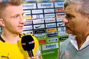 Reus po wpadce BVB zaatakował reportera. "Nie mów mi teraz o jakiejś g******** mentalności!" [WIDEO]