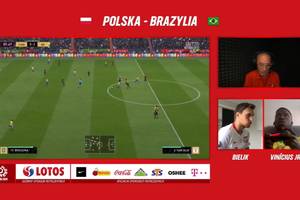 Krystian Bielik pokonał Viniciusa Juniora w grze FIFA 20. "Musi jeszcze potrenować" [WIDEO]