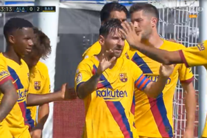 FC Barcelona rozgromiła rywala na zakończenie sezonu. Popis Leo Messiego [WIDEO]