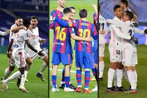 Real i Barcelona idą łeb w łeb, ale oglądają plecy Manchesteru United. Kto może się pochwalić najlepszą passą?