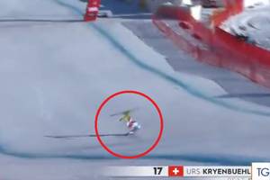Koszmarny wypadek w Pucharze Świata w narciarstwie alpejskim. Urs Kryenbuhl rozbił się jadąc 150 km/h [WIDEO]