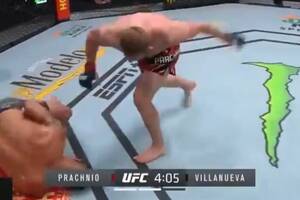 Polak znokautował rywala w UFC! Niesamowite kopnięcie kończące walkę [WIDEO]