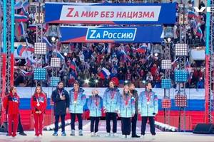 Hańba medalistów olimpijskich. Rosyjscy sportowcy wystąpili na wiecu poparcia dla wojny w Ukrainie
