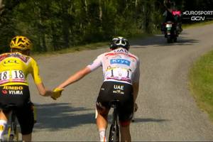 Wielka klasa duńskiego kolarza podczas Tour de France. Poczekał na największego rywala. "Niespotykane" [WIDEO]