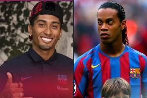 Raphinha to Ronaldinho z 2022 r. Łączy ich coś więcej niż tylko narodowość. Laporta mówi o "złotej epoce"