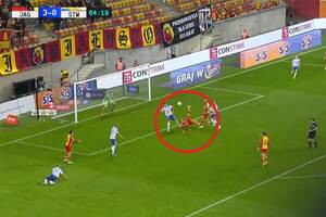 Co za gol w Ekstraklasie! Imaz strzelił przewrotką, Jagiellonia rozjechała Stal [WIDEO]